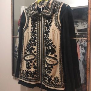 FREE people embroidered jacket XS